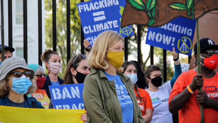 Ginny Marcille-Kerslake, the Eastern Pennsylvania Organizer for Food & Water Watch, speaks about the devastation of pipelines that transport fossil fuels.