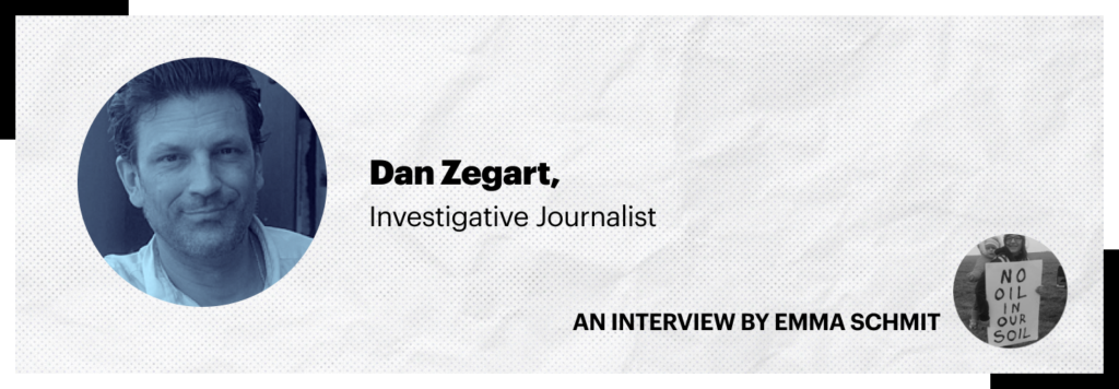 Dan Zegart, investigative journalist, sits down with Emma Schmit, FWW's senior Iowa organizer