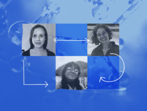 Photos of Mary Grant, Natalie Balbuena, and Kyla Bennett.